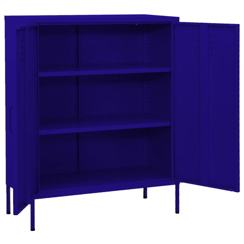 Lady Jillian -  Storage Cabinet Navy Blue 80x35x101,5 cm Steel - Model 3